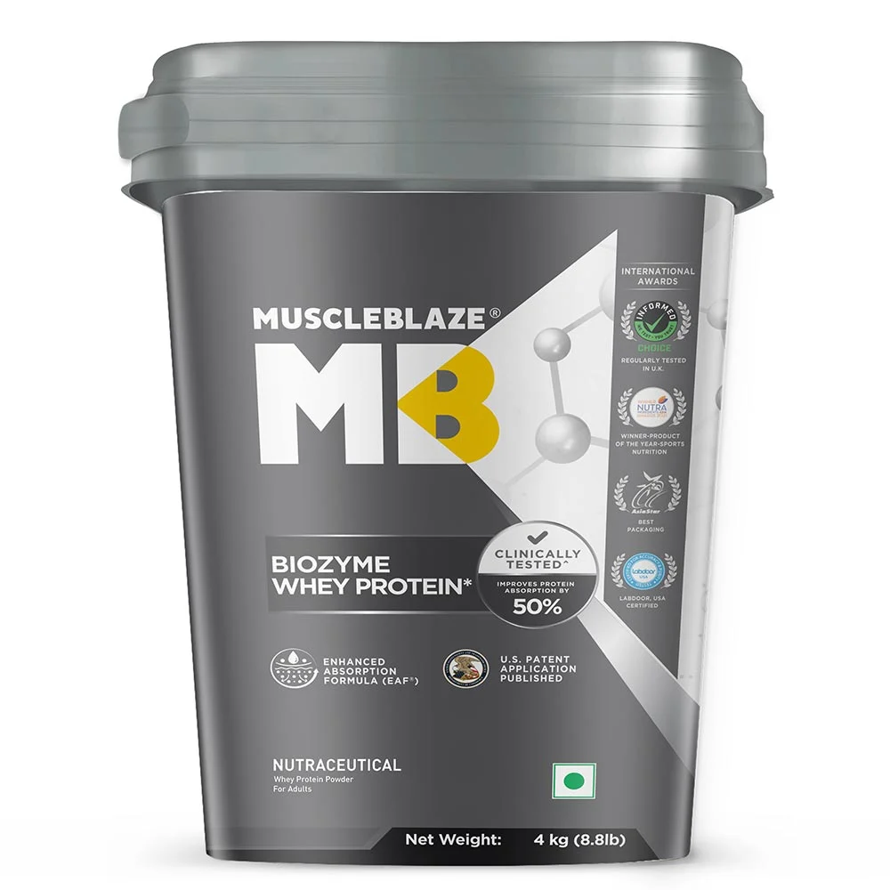 MuscleBlaze Biozyme Whey 4kg 